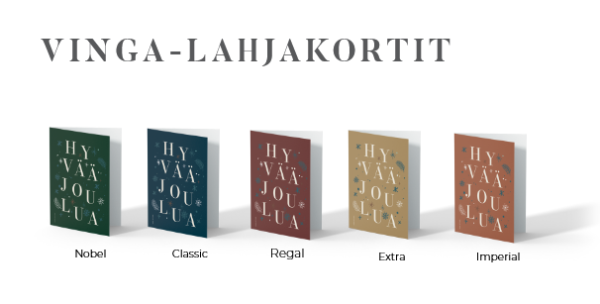 Vinga Lahjakortti NCREI , Nobel, Classic, Regal, Extra, Imperial