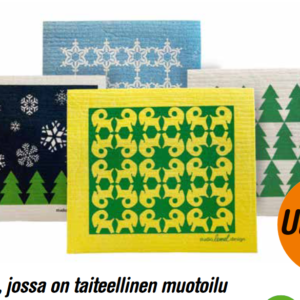 Ainu Keittiöliina Tiskirätti logolla