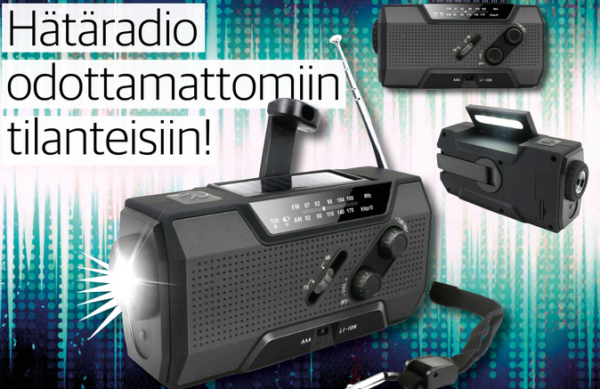 Veyron Hätäradio logolla ja painatuksella