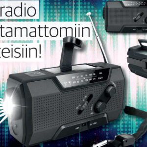 Veyron Hätäradio logolla ja painatuksella