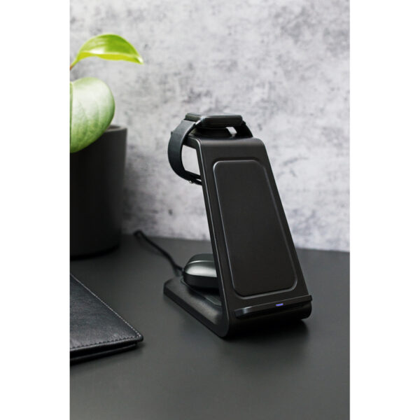 Alvin Langaton laturi 15W, 3 in 1, puhelinteline