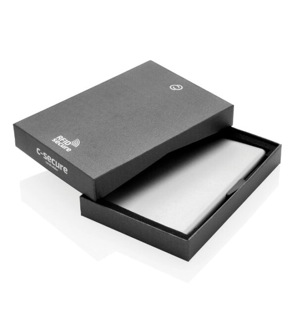 C-Secure Alumiininen Turvalompakko RFID omalla logolla