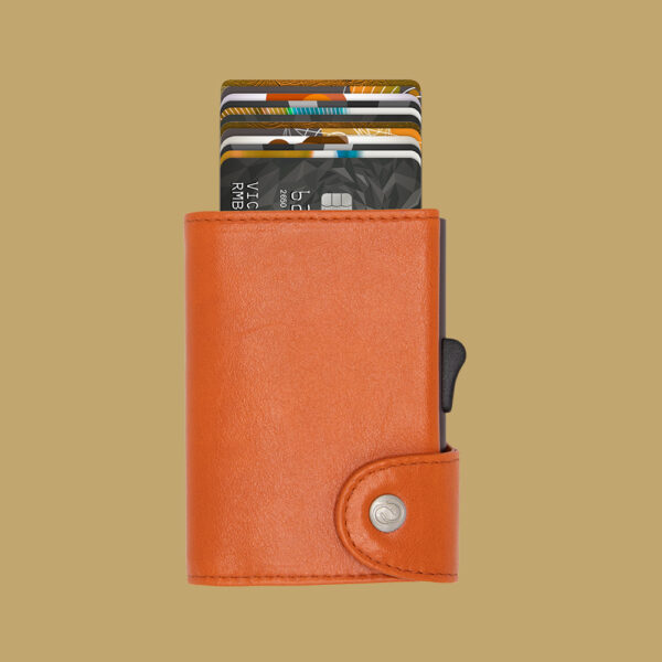 C-Secure XL Coin Nahka Alumiini Turvalompakko RFID oma logo