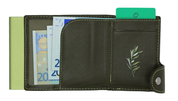 C-Secure Nahka Alumiini Turvalompakko RFID omalla logolla