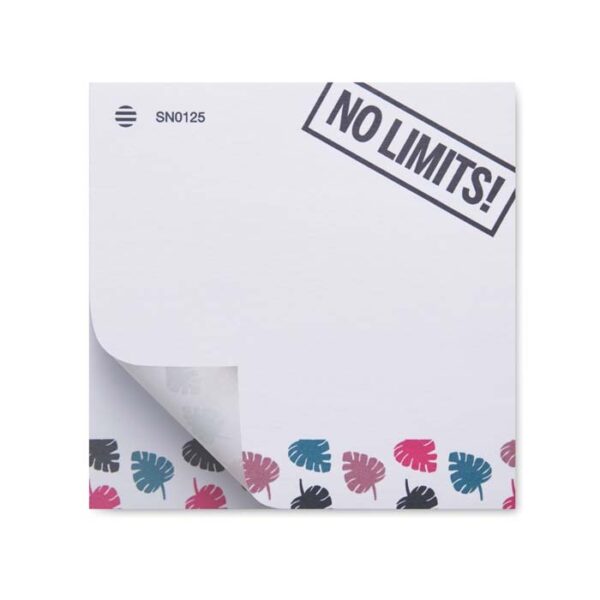 Nora neliön muotoiset painetut tarralaput 72x72mm